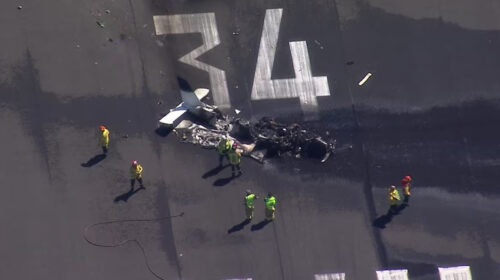 Plane crushed